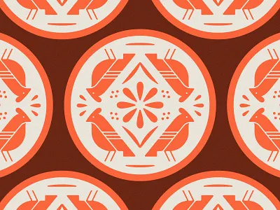 Coastin' bird coaster flower illustration orange seeds spring sticker mule