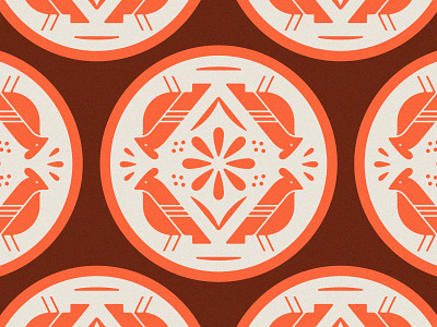 Coastin' bird coaster flower illustration orange seeds spring sticker mule