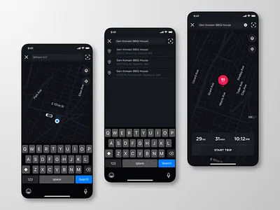 Tesla Mobile App Redesign: Mapping car case study clean design driving elon google ios key fob lyft map ui mapping maps matthew minimal mobile redesign remote tesla uber