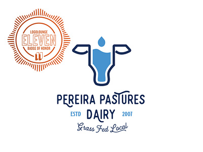 Logo Lounge Book 11 award award winning branding dairy logo logolounge11 milk print typography vector