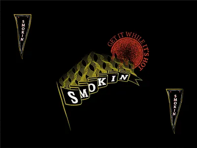Smokin Joe's Badge work badge design illustration logo vector