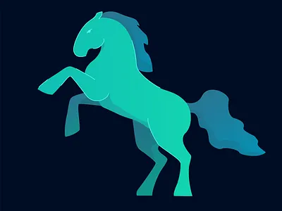 Horse animal animal art beauty creature design fantasy flat horse illustration mane nature vector