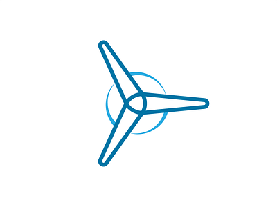 Wind Turbine Logo Concept adobe brand branding design illustrator logo minimal vector wind wind turbine