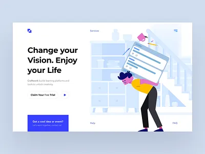 Stubborn Illustrations clean colorful flat header hero icon illustration minimal modern scene shape sketch svg ui ui design ux ux design vector web web design