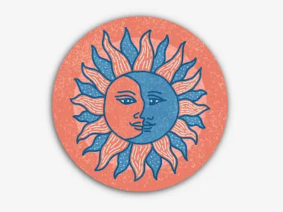 Sun moon coaster! astrology coaster moon sun zodiac