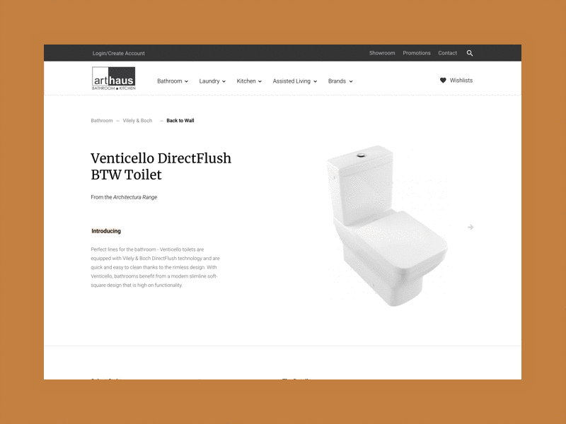 Luxury Bathroom & Kitchen Product Page bathroom complex description detail eccomerce ecommerce editorial kitchen luxury minimal blog page product product page shop ui ux variation website