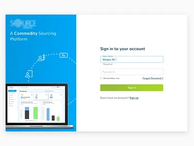 Sign in - Split layout agriculture sign in form builder illusions illustrator login sigin in simple ui sketch split design ui ux web design