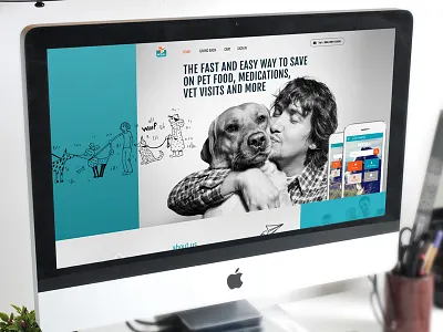 Pet Plus - Home page branding illustration uidesign ux ux ui design vector web deisgn