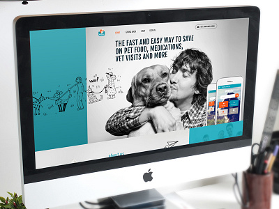 Pet Plus - Home page branding illustration uidesign ux ux ui design vector web deisgn