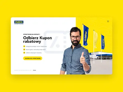 Makro clean landing makro micro page subtl ui ux visuality web website
