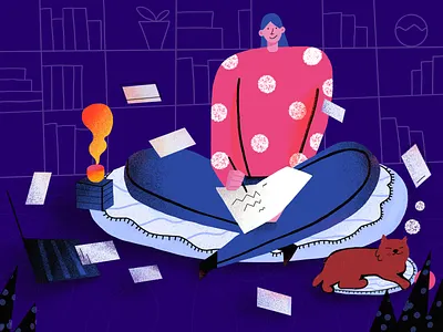 Read brush girl iiiustrator read