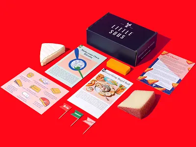 Seriously cheesy 🧀 branding cmyk digital printing illustration logotype packaging packaging design product photography subscription box vector