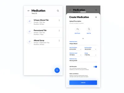 Healthcare - Medication UI/UX clean design studio healthcare inspire uxd latest medication shikha gupta ui ux uxd technologies