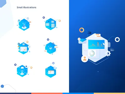 Icons automation calander cloud data date files graph icon icons set illustrations message profile server transfer vector