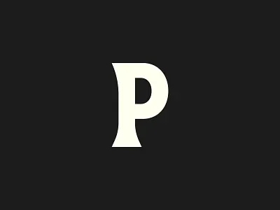 Letter By Letter: P custom letter serif type