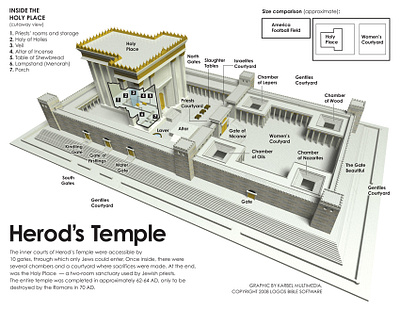 Faithlife Herod’s Temple infographic 3d illustration infographic infographics