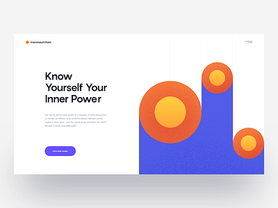 Layout Exploration :: Abstract clean color combination colors creative design hero header illustration landing page look minimal minimal theme minimal website tranmautritam typography ui design ux ux ui vietnam web design web hero header