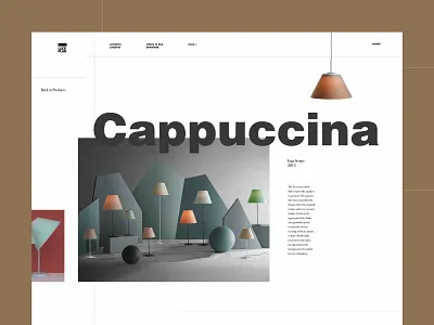 Luceplan app art clean colours concept design ecommerce flat furniture grid interface minimal product simple typography ui ux web website white