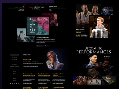 Wonder Of Will - Alternate Version design desktop responsive theater ui ui design web design