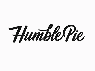 Humble Pie beziers brand branding brush brush calligraphy brush lettering calligraphy design goodtype hashtaglettering humble humble pie illustrator lettering logo pie script type typography vector