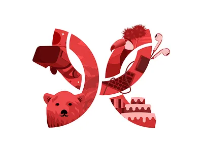 Modus turns 8! birthday illustration modus modus create red sketch tech vector vr