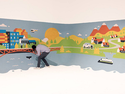 Audi Test Drive to the Unknown advertisement amazon audi marketing mural seattle video