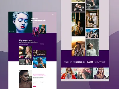 Fashion Photography Web Design branding graphic design jb design studio photography website porfolio website ui web design