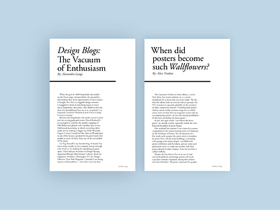 Blog to Paper article article design black white blog design blogs format layout