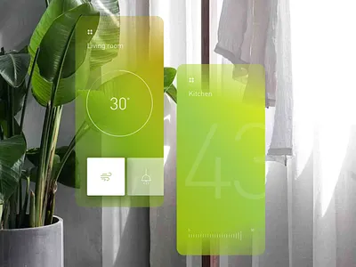 Style exploration for a smart home app. app balance clean clear design interface simple simplicity sketch ui ux