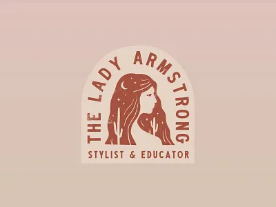 The Lady Armstrong brand branding design identity illustration logo stylist texas