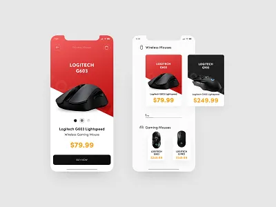 LOGITECH MOBILE APP - 2019 appdesign branding design flat illustration logitech logo minimal mobile mobile app modern mouse simple typography ui ux vector web webdesign website