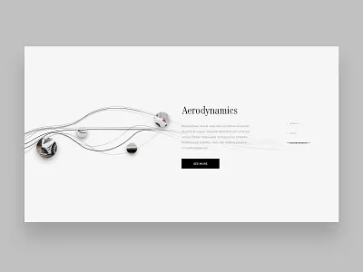 Carlsson Aerodynamics cars creative design landing page mercedes minimalist product simple ui ux webdesign website