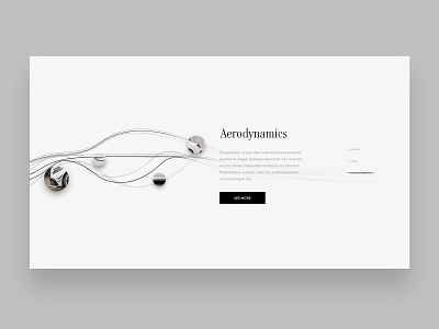 Carlsson Aerodynamics cars creative design landing page mercedes minimalist product simple ui ux webdesign website