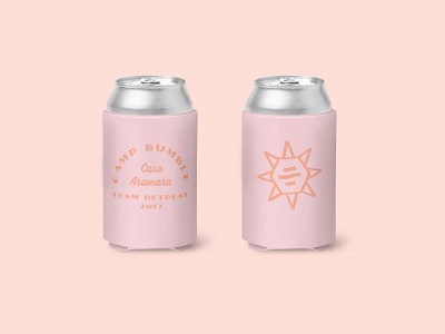 Camp Bumble Koozie design koozie lockup sunray