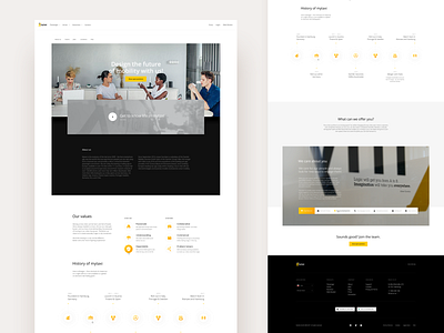 Careers corporate fireart fireart studio mytaxi taxi ui user interface ux website yellow