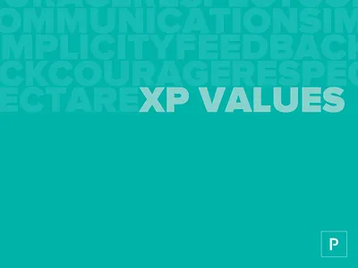 The Values of Extreme Programming pivotal poster values xp