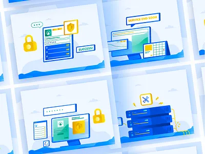 Niagahoster Email Blast Banner gradient graphicdesign homepage hosting illustration server ui vector website wordpress