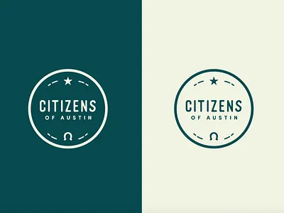 Citizens of Austin "Simple" atx austin horseshoe local round badge simple simple badge texan texas