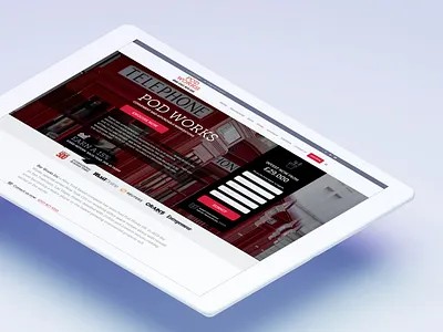 Pod Works I Landing design uidesign ux ux ui design web deisgn