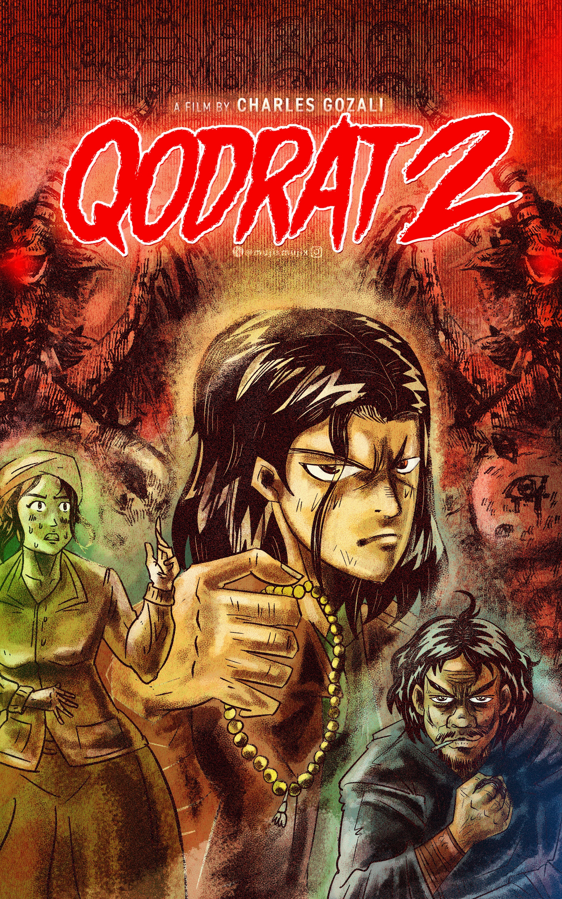 Qodrat 2 Movie Fanart by Mujix artwork artworks dark fanart graphic design horror illustration movie mujix qodrat