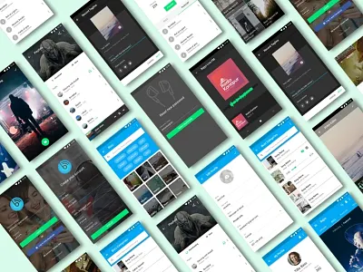 Music App Screens app design music shot sketch file ui visual design