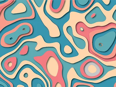 Paper Cutout Effect color design illustration illustrator paper cutout pattern photohop photoshop poster vector