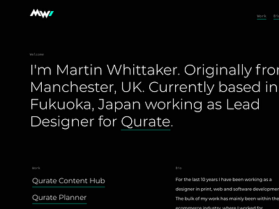 Portfolio Website dark montserrat portfolio ui ux