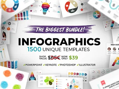 1500 Infographics Templates - ENTIRE SHOP! 1500 infographics templates agency business chart clean corporate graph illustrator infographic infographics templates keynote marketing modern photoshop powerpoint professional simple template unique unique templates