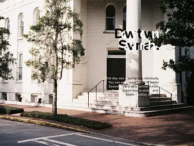 Day 13-30DaysProject architecture design film graphic layout poster savannah typography