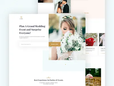Wedding Service Exploration uiux design visual design wedding design wedding service wedding ui