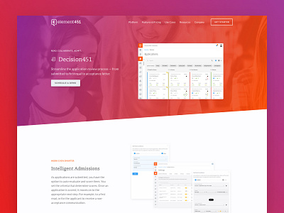 Element451 Website Design craft cms crm design education elements startup web website