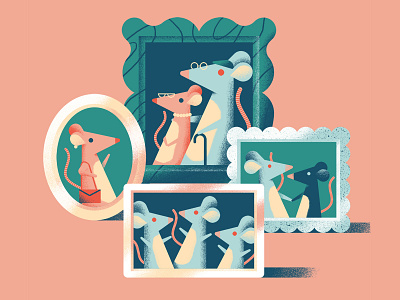 Genetic Engineering colors editorial gene genetic illustration mice sail ho studio science science illustration sho studio texture vector