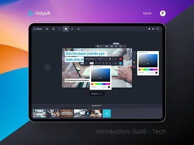 Vidyofi - SaaS Tech Video Editing Tools app branding creative design digital marketing editor figma online video editing apps online video editor saas design saas products saas website social media templates timeline ui ui design ux video apps video editing tool video library