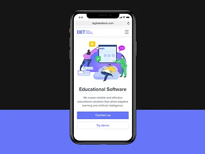 AI-powered Learning ai artificial artificialintelligence bright education illustraion iphone learning promo software